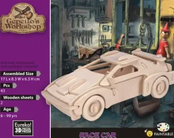 Eureka 3D Hout Model Gepetto's Race Car