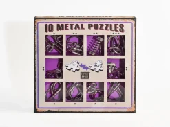 Eureka Metal Puzzle Paars Set 10-delig