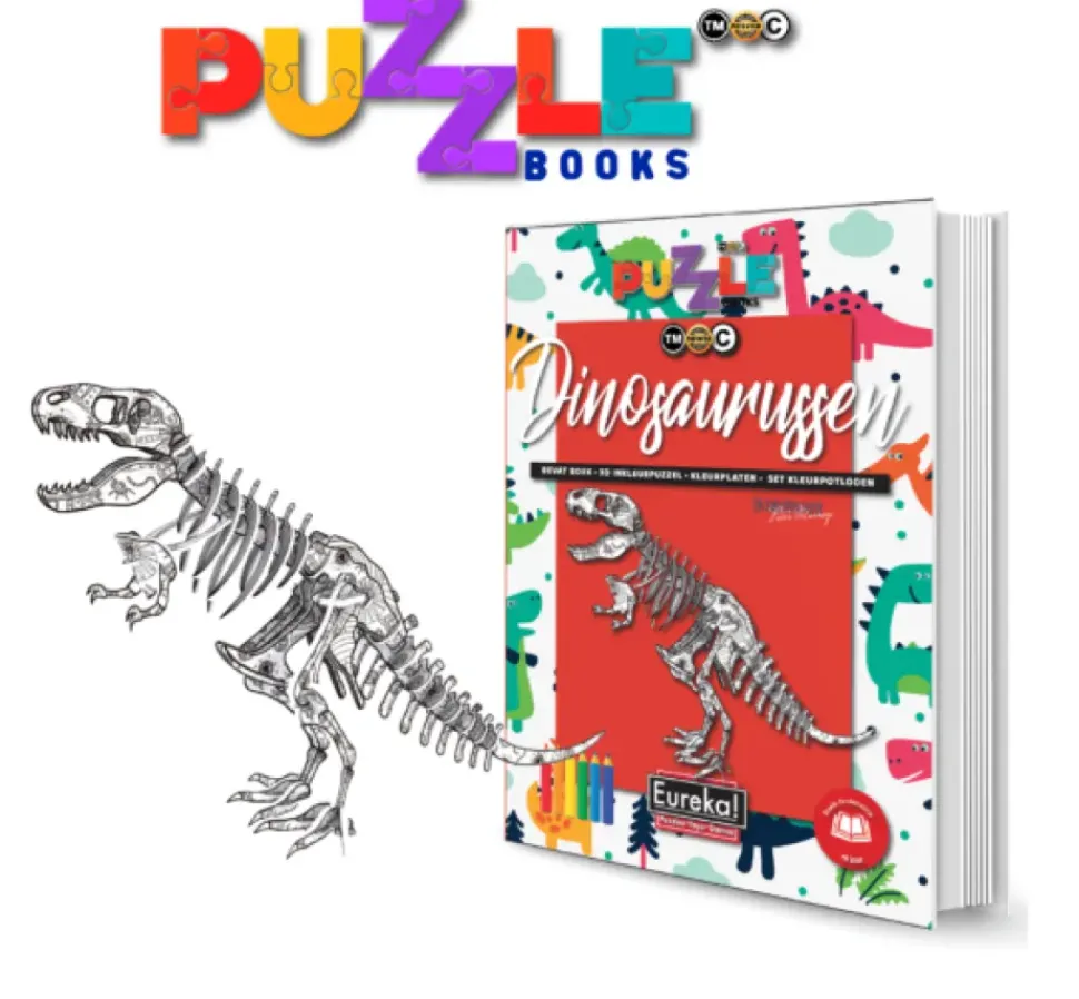 Eureka Puzzelboek 3D Dino's