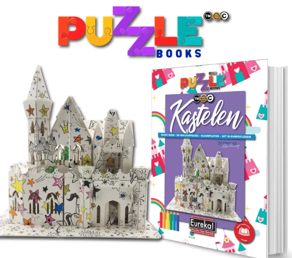 Eureka Puzzelboek 3D Kastelen