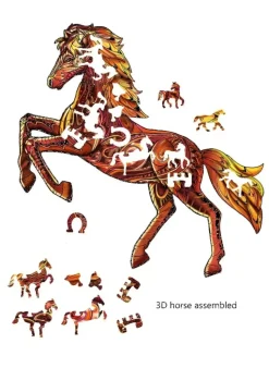 Eureka Rainbo Houten Puzzel Wild Paard 103pcs