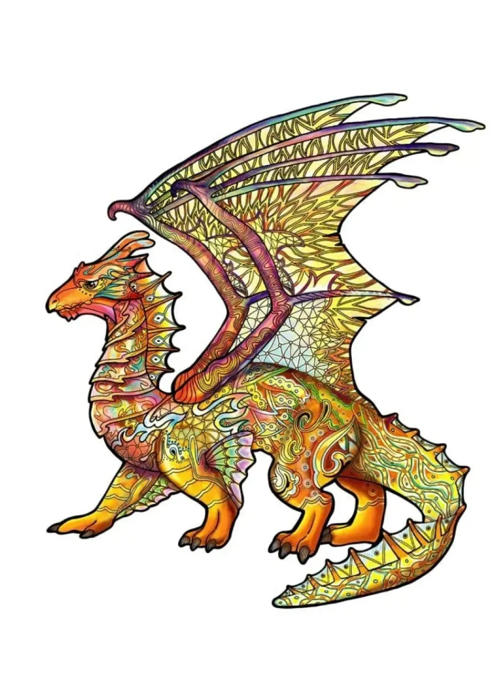 Eureka Rainbo Houten Puzzel Draak 104pcs