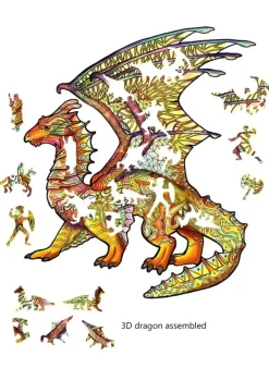 Eureka Rainbo Houten Puzzel Draak 104pcs