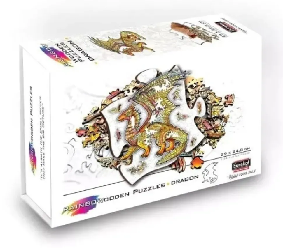 Eureka Rainbo Houten Puzzel Draak 104pcs