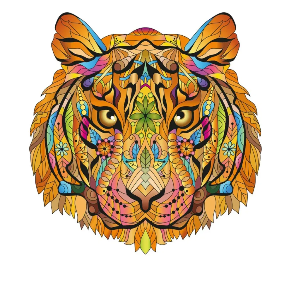 Eureka Regenboog Houten Puzzel Tijger