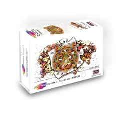 Eureka Regenboog Houten Puzzel Tijger