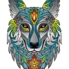 Eureka Regenboog Houten Puzzel Wolf