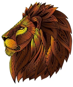 Eureka Regenboog Houten Puzzel Leeuw