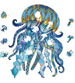 Eureka Regenboog Houten Puzzel Jellyfish