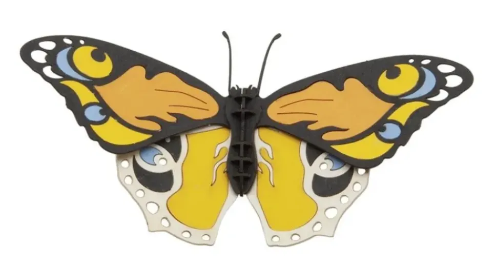Fridolin 3D Papiermodel Vlinder
