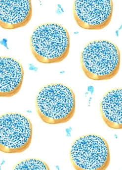 Fritsy Postkaart Beschuit met Muisjes Blauw