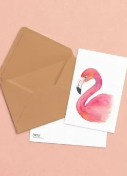 Fritsy Postkaart Flamingo
