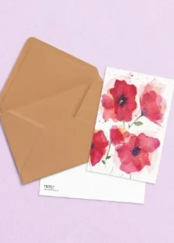 Fritsy Postkaart Klaproos Bloemen