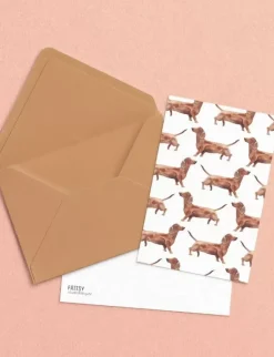 Fritsy Postkaart Teckels