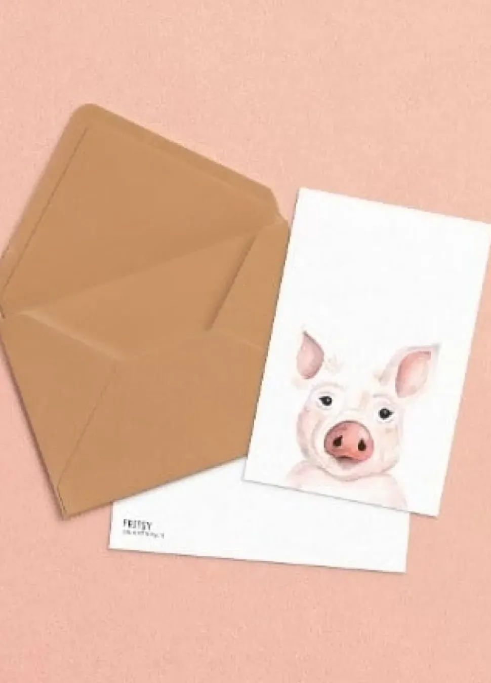 Fritsy Postkaart Varken