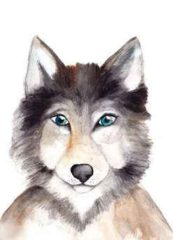 Fritsy Postkaart Wolf