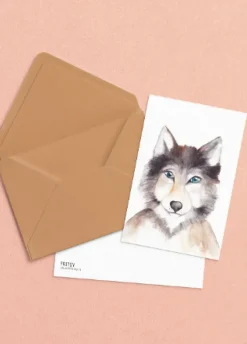Fritsy Postkaart Wolf