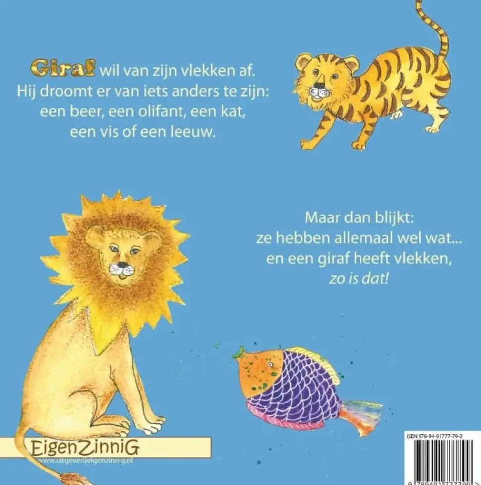 Giraf wil van zijn vlekken af