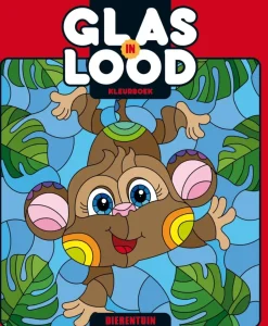Glas in lood kleurboek Dierentuin