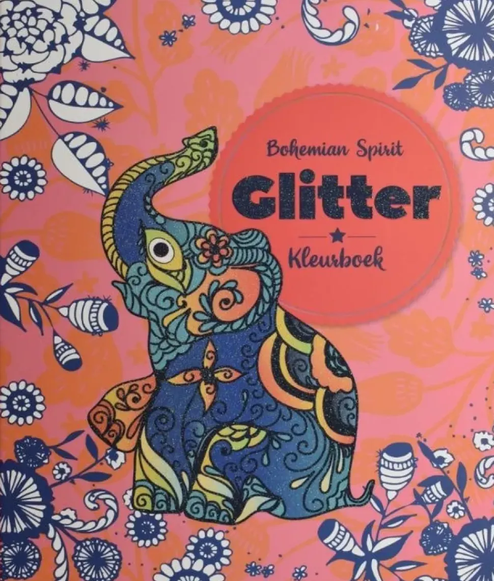 Glitter kleurboek Bohemian spirit