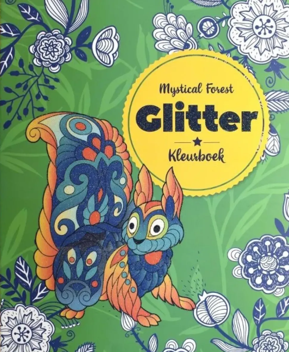 Glitter kleurboek Mystical Forest