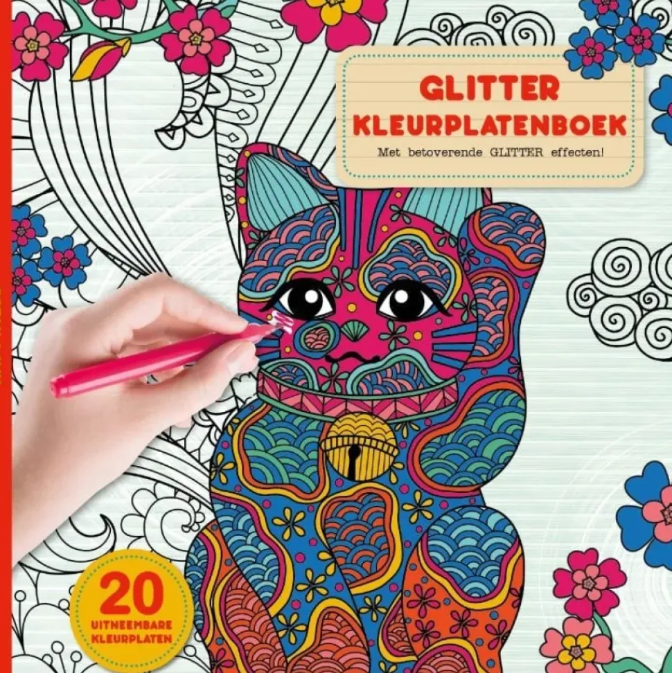 Glitter Kleurplaten Boek Happiness