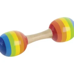 GOKI Dubbele Maracas Regenboog Set 2-delig