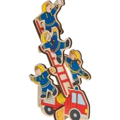 Goki Puzzel Brandweer Staand Hout