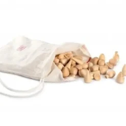 Grapat Mandala Natuurlijk Hout in Zakje 10-delig 22-242