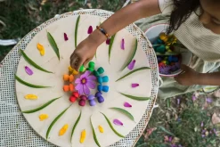 Grapat Mandala Rainbow Mushrooms Hout 36-delig 22-241