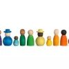 Grapat Nins Poppetjes Together Set 12-delig Hout 21-230