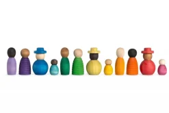 Grapat Nins Poppetjes Together Set 12-delig Hout 21-230