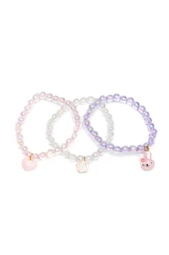 Great Pretenders Armband Happy Bunny Bracelet 3-delig
