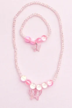 Great Pretenders Boutique Holo Pink Crystal Ketting