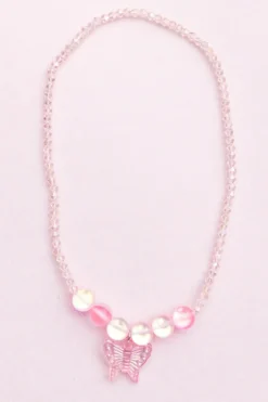Great Pretenders Boutique Holo Pink Crystal Ketting