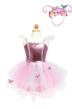 Great Pretenders Jurk met Hoofdband Woodland Butterfly Dress size 5-6