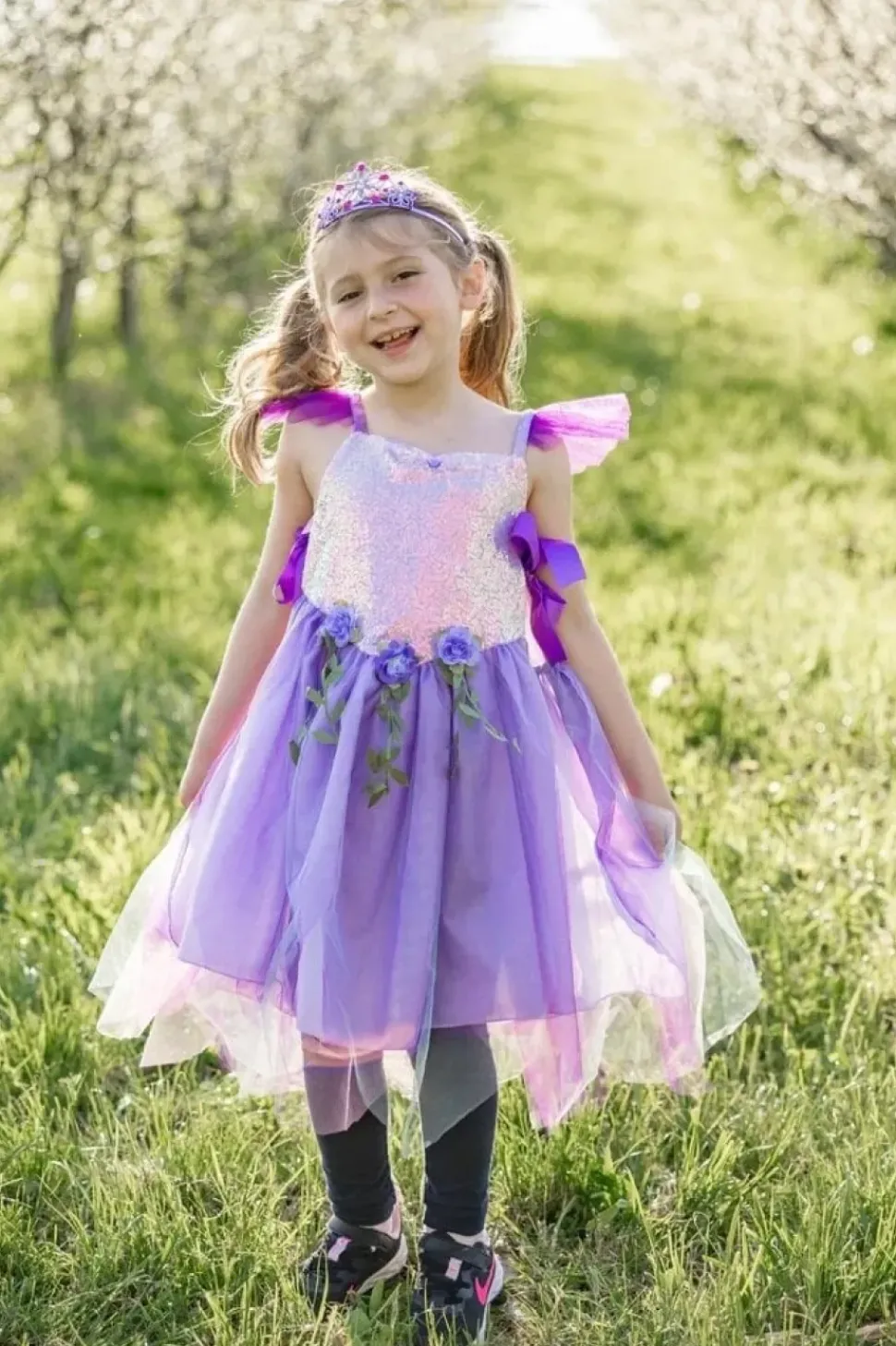 Great Pretenders Lilac Sequins Fairy Tunic size 5-6