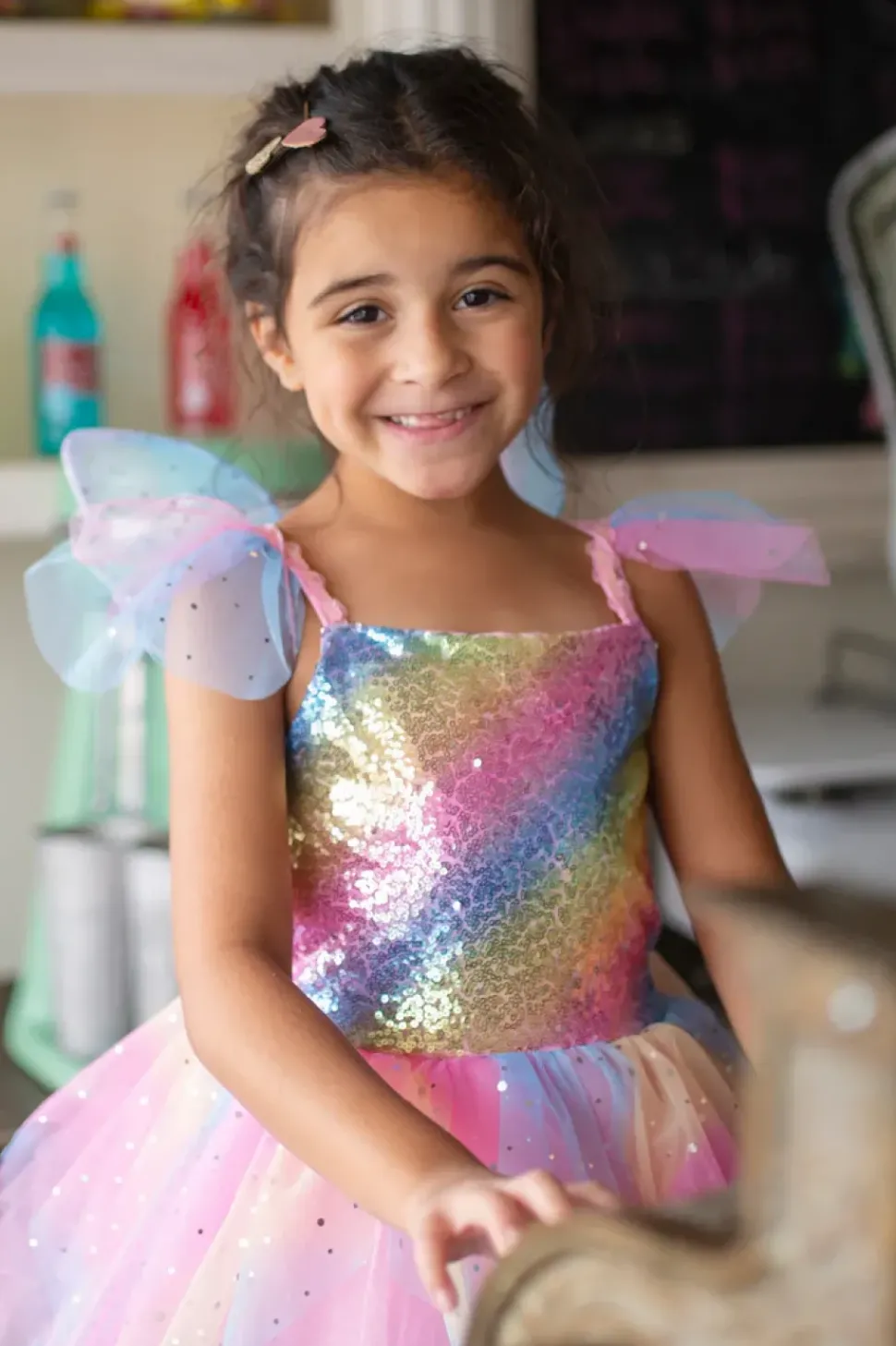 Great Pretenders Regenboog Fee Jurk size US 5-6