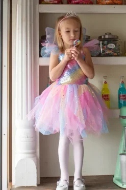 Great Pretenders Regenboog Fee Jurk size US 5-6