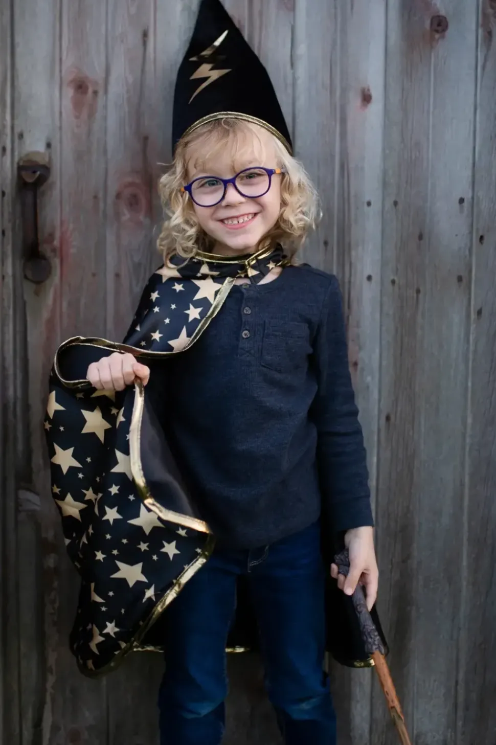 Great Pretenders Rev Wizard Cape and Hat Size 4-6