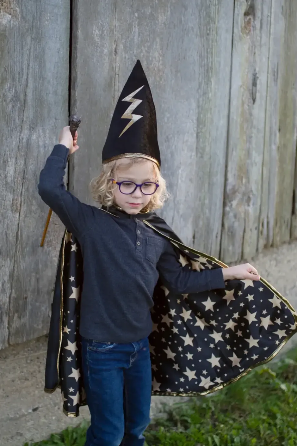 Great Pretenders Rev Wizard Cape and Hat Size 4-6