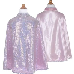 Great Pretenders Silver Sequins Reversible Cape Size 5-6