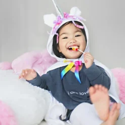 Great Pretenders White Unicorn Cape 12-18M