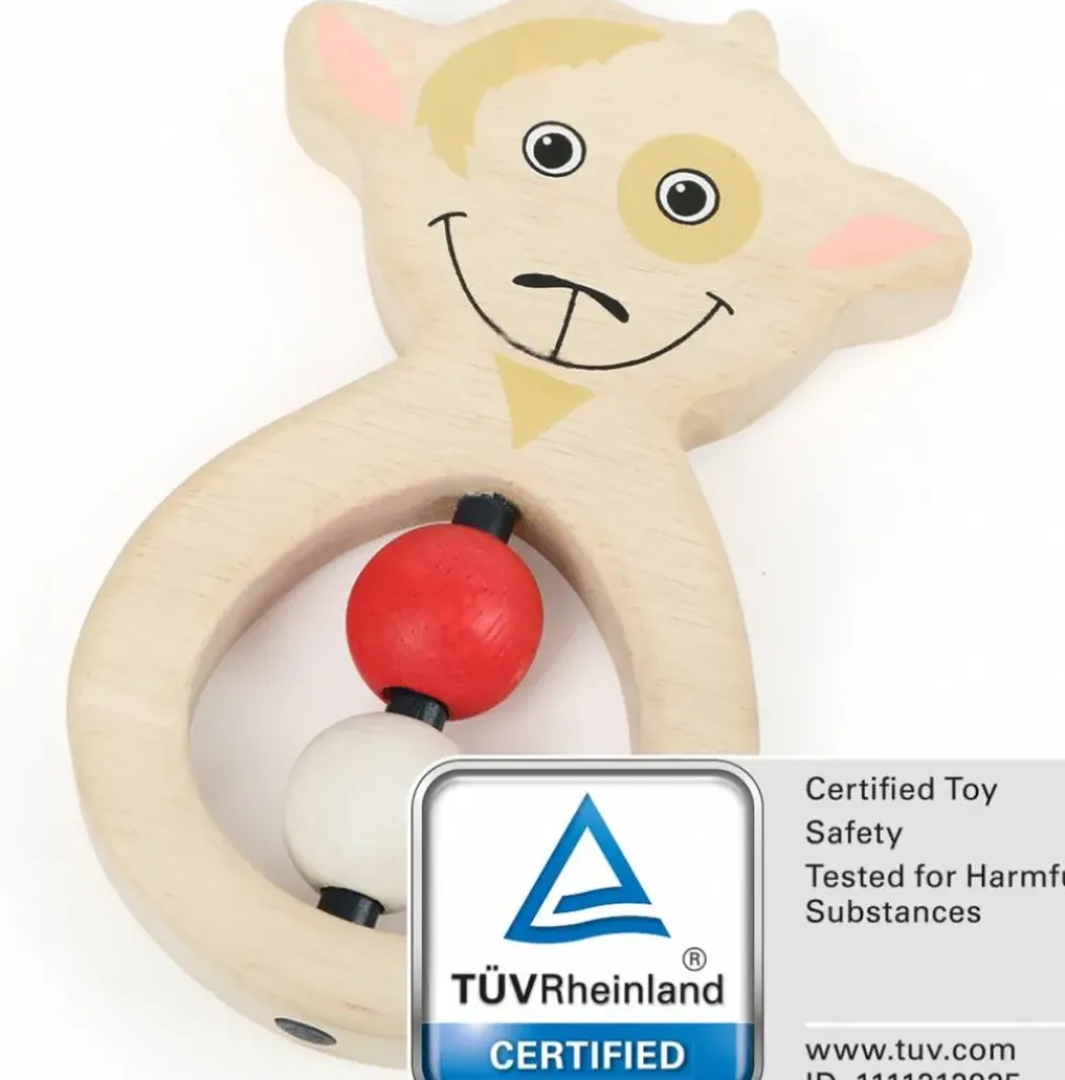 Grijpfiguur Grijpring Geit Hout