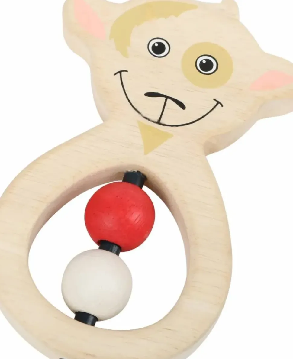 Grijpfiguur Grijpring Geit Hout