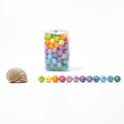 Grimm's Houten Pastel Kralen set 120-delig 10259