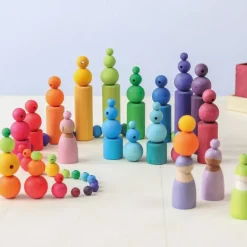 Grimm's Houten Pastel Kralen set 120-delig 10259