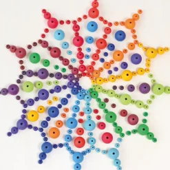 Grimm's Houten Regenboog Kralen set 36-delig 10240