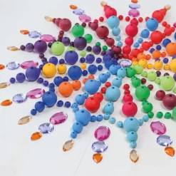 Grimm's Houten Regenboog Kralen set 36-delig 10240