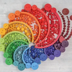 Grimm's Houten Regenboog Kralen set 36-delig 10240